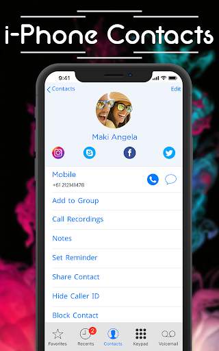 Phone X Dialer : Phone X Call Screen screenshot 3