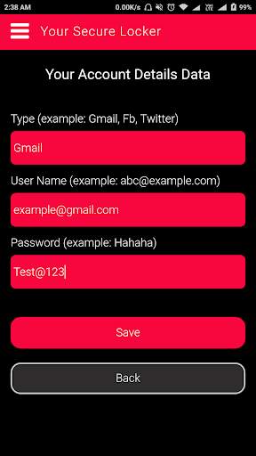 Password Locker App screenshot 3