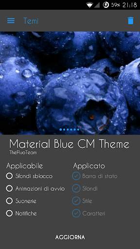 Material Blue CM Theme screenshot 1