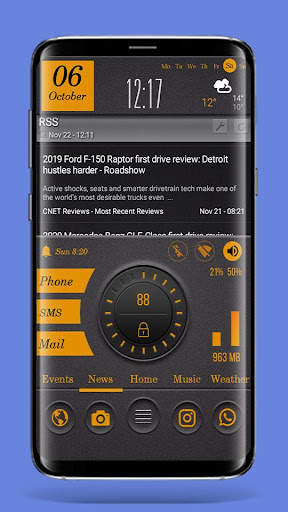 Тема DarkOrange для Total Launcher screenshot 4
