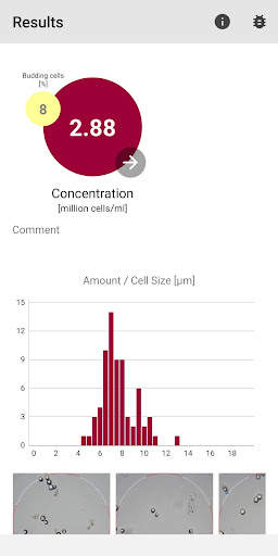 Oculyze FW (Fermentation Wine) Yeast Cell Counter screenshot 3