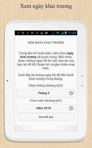 Xem ngày khai trương screenshot 7