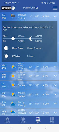 WBOC Weather screenshot 2