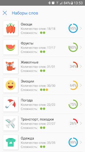 Мой Словарь: полиглот (учим только нужные слова) скриншот 4