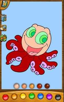 Baby coloring apps: the fishes screenshot 1