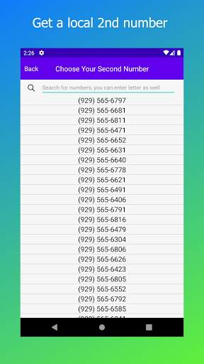 My Second Line: Free Phone Number for Text & Call screenshot 1