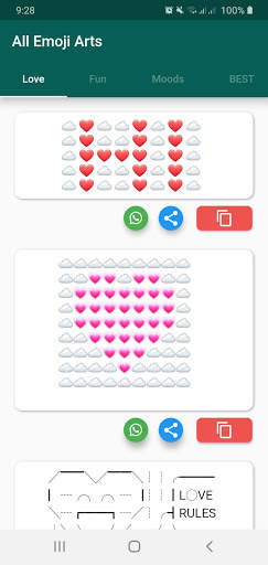 All Emoji Arts 😍 - Emoji Art copy and paste 😜 screenshot 1