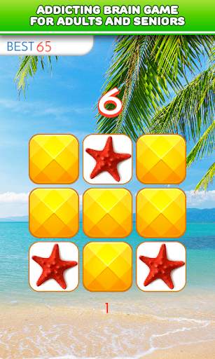 Brain game - Memory training - Beach screenshot 1