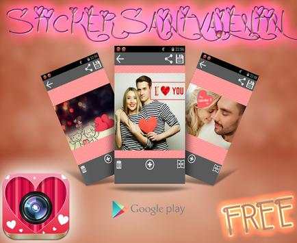 Valentine Photo Sticker 2016 screenshot 2