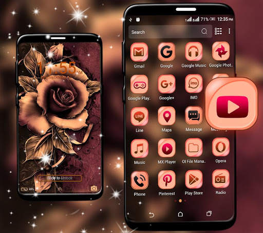 Artistic Rose Launcher Theme screenshot 4