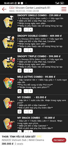 CGV Cinemas Vietnam screenshot 4