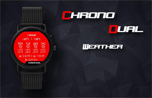 Chrono Dual Watch Face & Clock Live Wallpaper screenshot 6
