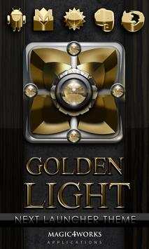 Gold Li Next Launcher theme screenshot 1