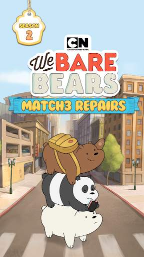We Bare Bears Match3 Repairs 1 تصوير الشاشة