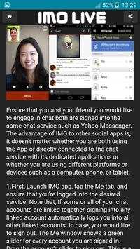 Guide for imo screenshot 2
