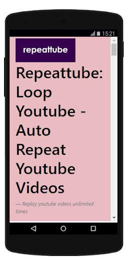 YouTube Repeat screenshot 1