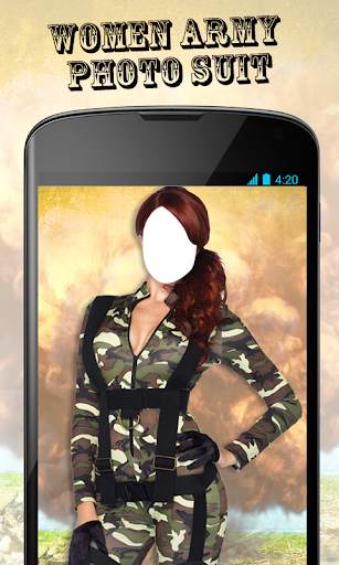 Women Army Photo Suit New screenshot 3