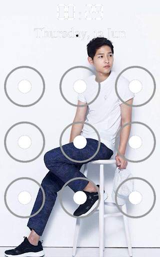 Song Joong Ki Pattern Lock Screen screenshot 3