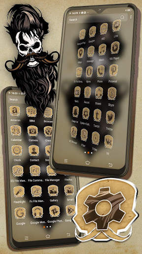 Bearded Skull Launcher Theme screenshot 4