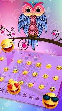 Cute Owl Keyboard screenshot 3