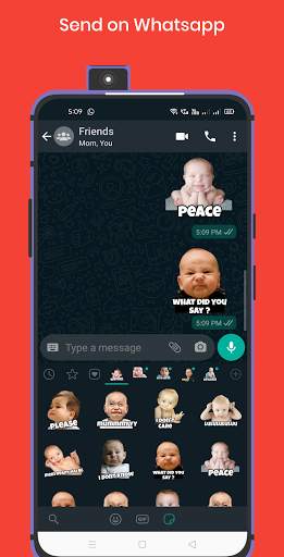Funny Babies Stickers for WhatsApp - WAStickerApps screenshot 5
