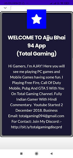 Ajju bhai 94 - Free fire - Total Gaming screenshot 1