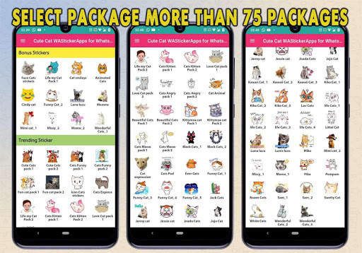 Cute Cat Sticker 2020 WAStickerApps for WhatsApp screenshot 1