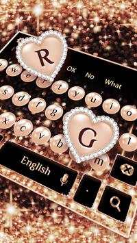 Rose Gold Pearl Keyboard स्क्रीनशॉट 3