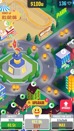 Idle Light City: Clicker Games स्क्रीनशॉट 5