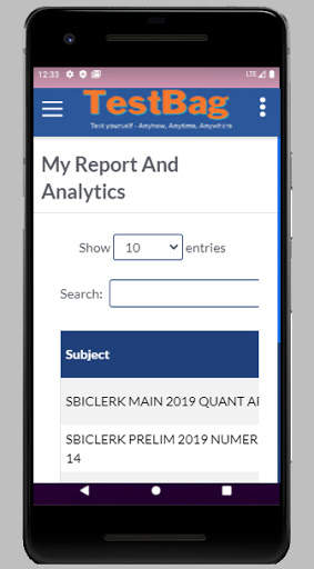 SBI CLERK Online Test App screenshot 8