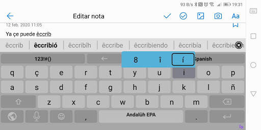 Teclado Andaluz EPA for AnySoftKeyboard screenshot 2