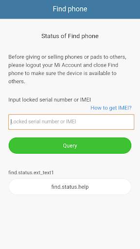 TTA MI Finddevice Mi Cloud Lock Check 1 تصوير الشاشة