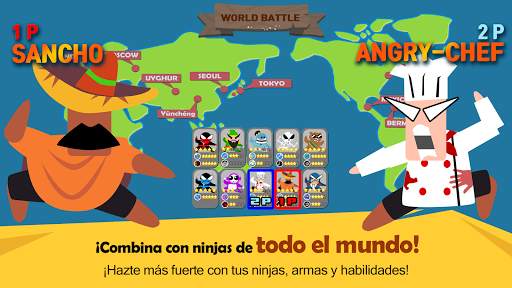 salta ninja batalla 2 jugador screenshot 5
