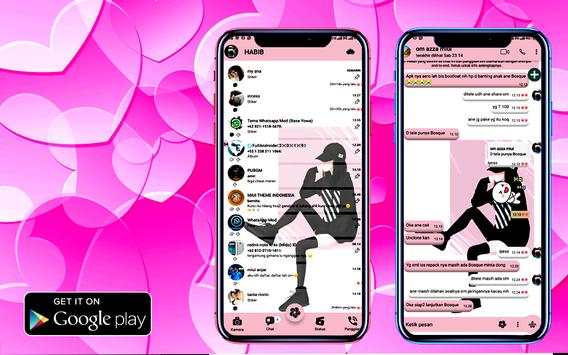 GB WA Pink Transparan - WA Terbaru screenshot 3