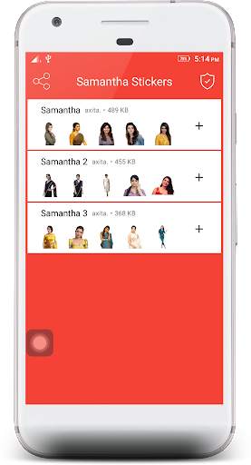 Samantha Akkineni Stickers 4 WhatsApp screenshot 1