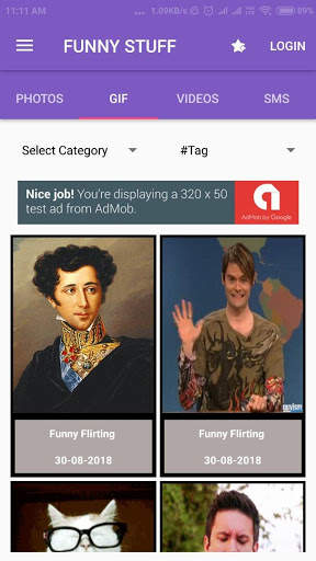 Funny Stuff - HD WALLPAPER, GIF, VIDEOS, SMS screenshot 4
