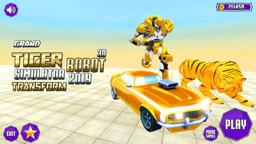Grand Robot Transformation Tiger : Robot Car screenshot 1