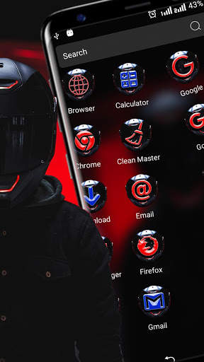 Bike Helmet Launcher Theme screenshot 3