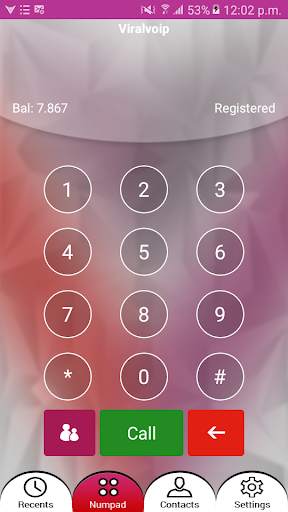 ViralVoip Touch screenshot 3