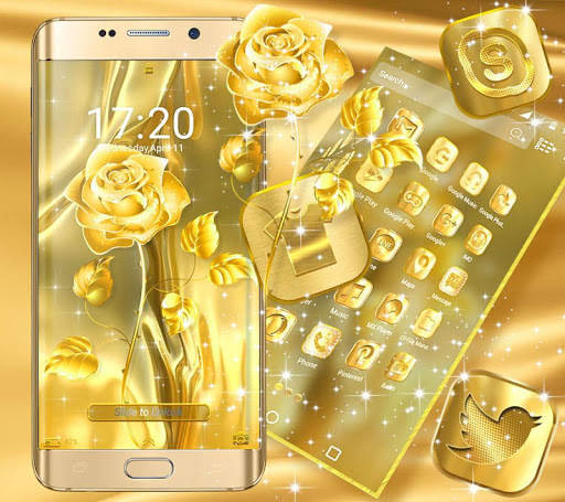 Golden Rose Launcher Theme screenshot 6