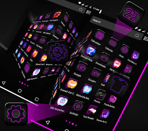 Crystal Black Apple Theme screenshot 3