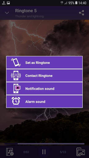 Thunder and lightning - RINGTONES and WALLPAPERS screenshot 4
