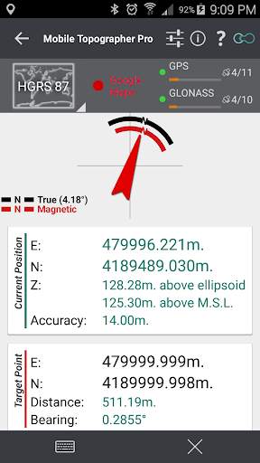 Mobile Topographer Pro screenshot 1