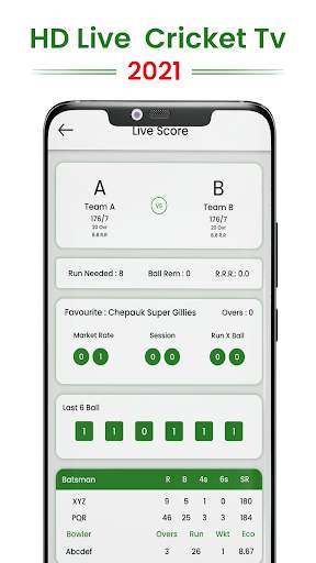 Live Cricket TV - Live Cricket Score App 2021 screenshot 2