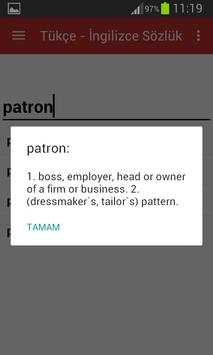 English Turkish Dictionay screenshot 6