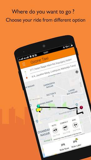 Ozone Taxi - Auto Taxi, Bike, Car Service screenshot 3