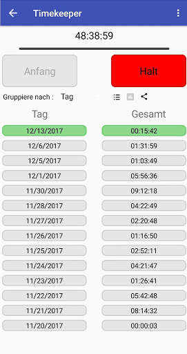 Zeitnehmer & Projektverfolgung screenshot 3