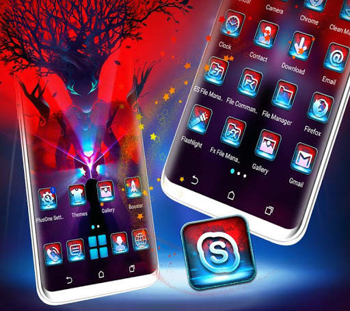 Silhouette Tree Man Theme screenshot 4
