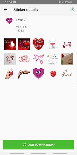 Love stickers for whatsapp ❤️ WASTICKERAPPS screenshot 8