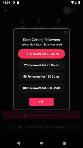 Tiktik - Free Followers Fans & Hashtags screenshot 5